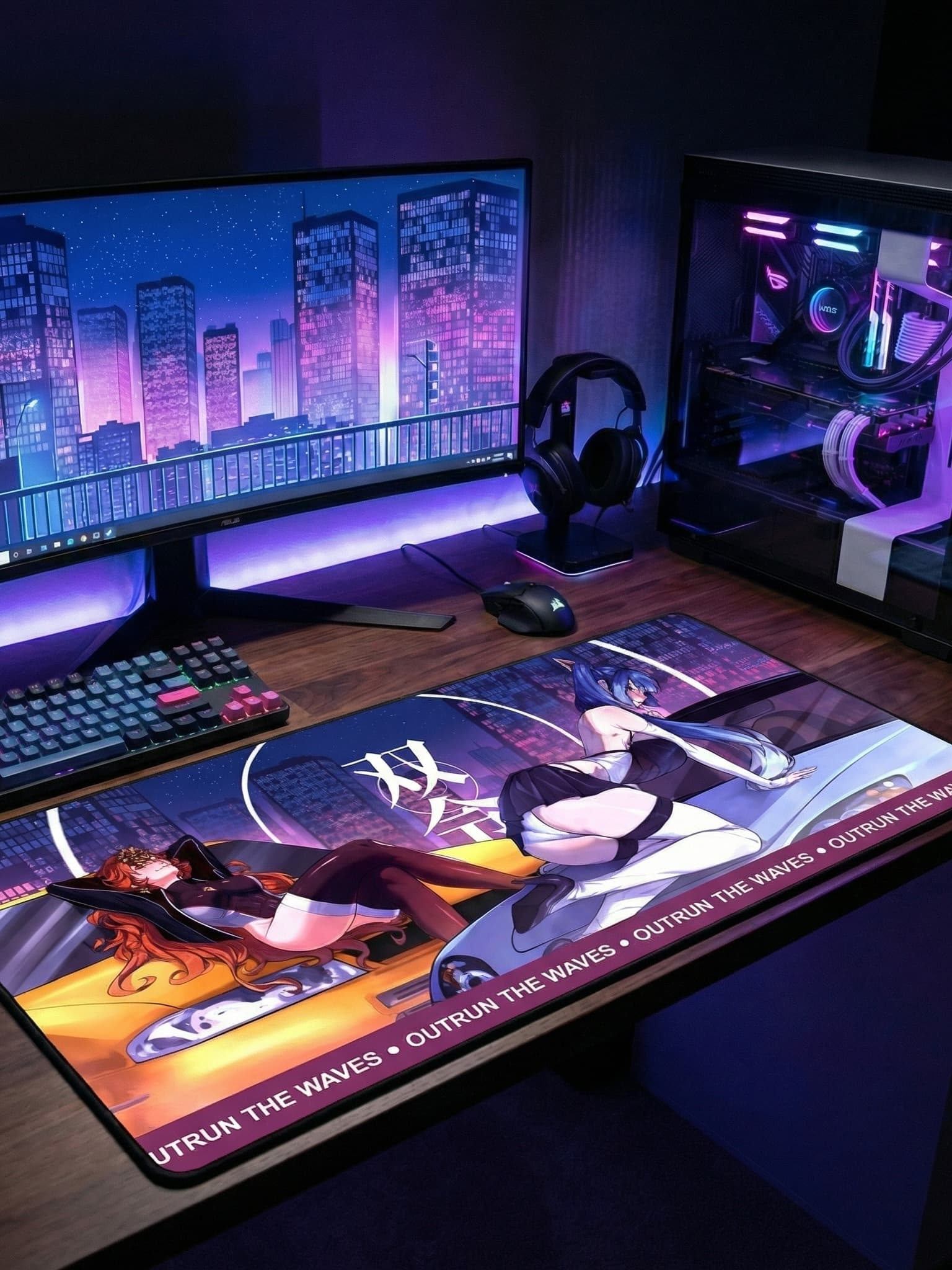 Iuno & Augusta JDM Deskmat | Wuthering Waves XL Gaming Desk Pad